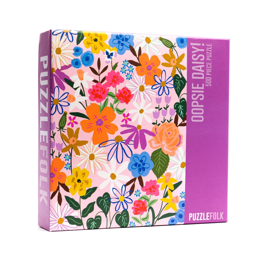 Oopsie Daisy! 500 Piece Floral Puzzle by Puzzlefolk - Puzzlefolk - Jigsaw Puzzles - The Puzzle Center -