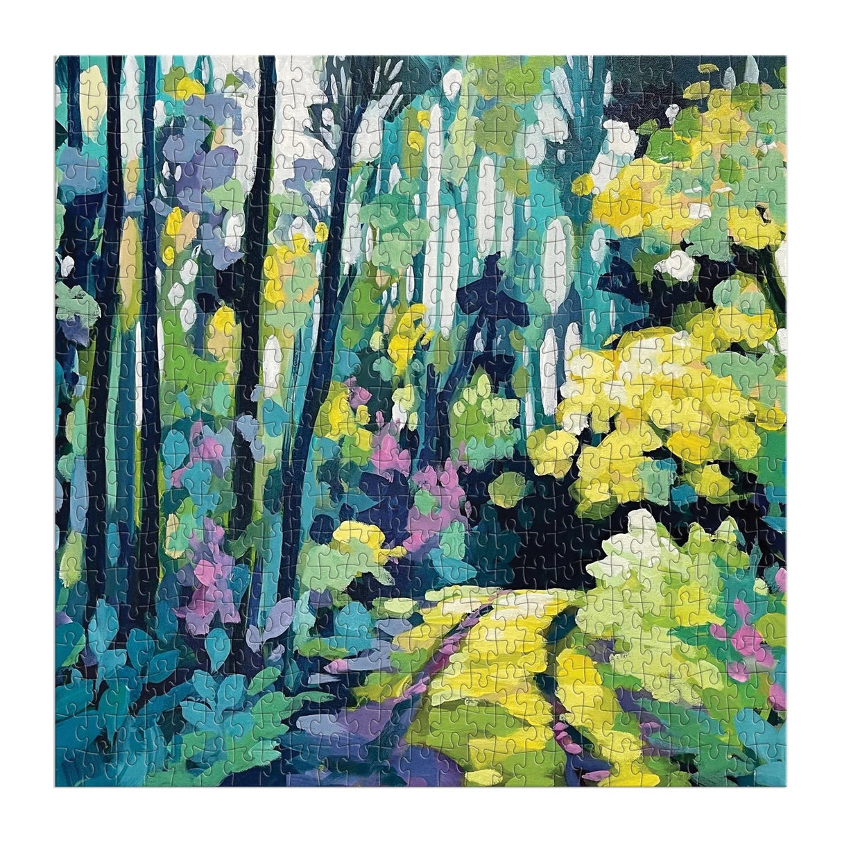 Painted Path 500 Piece Jigsaw Puzzle | Galison - Jigsaw Puzzles - The Puzzle Center