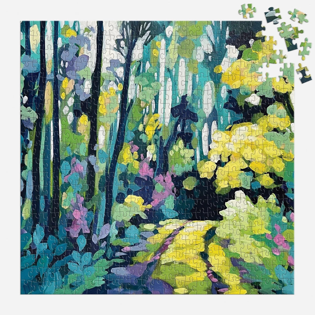 Painted Path 500 Piece Jigsaw Puzzle | Galison - Jigsaw Puzzles - The Puzzle Center