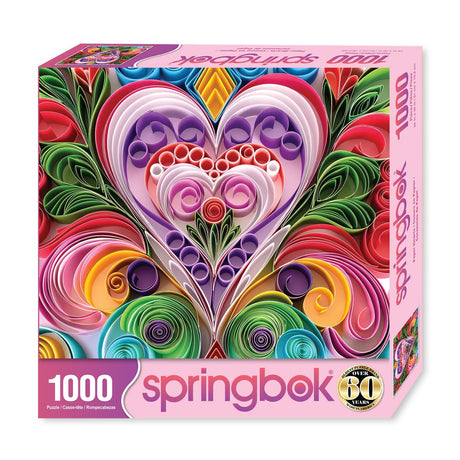 Paper Hearts 1000 Piece Jigsaw Puzzle | Springbok Puzzles - Springbok Puzzles - Jigsaw Puzzles - The Puzzle Center