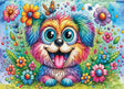 Paw-Sitive Vibes dog puzzle by Delfy Puzzles 1000 Piece Jigsaw Puzzle