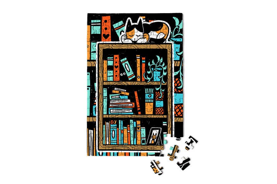 Paws N' Pages Mini Jigsaw Puzzle | MicroPuzzles - Mini Jigsaw Puzzles - The Puzzle Center