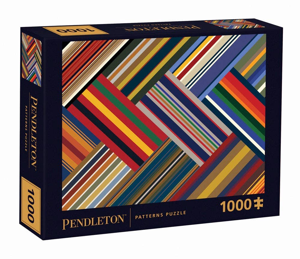 Pendleton Patterns 1000-Piece Jigsaw Puzzle - Family Activity With Woolen Mill Designs - View #8