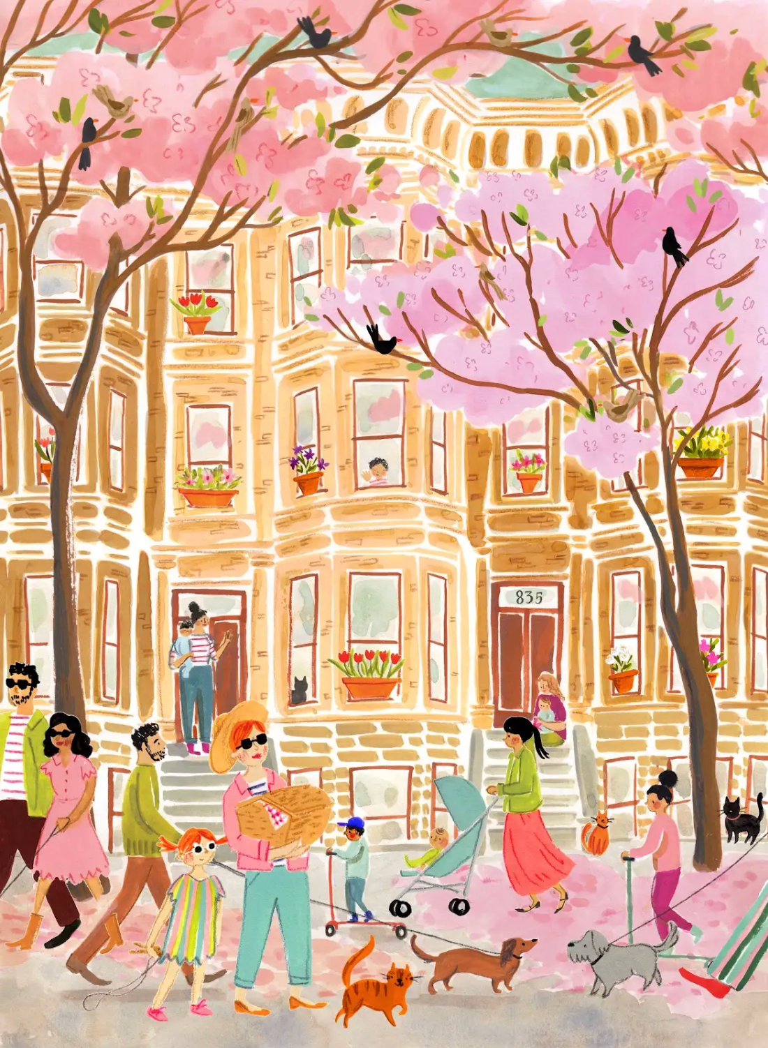 Petals and Pavement 500 Piece Jigsaw Puzzle | Puzzlefolk - Jigsaw Puzzles - The Puzzle Center