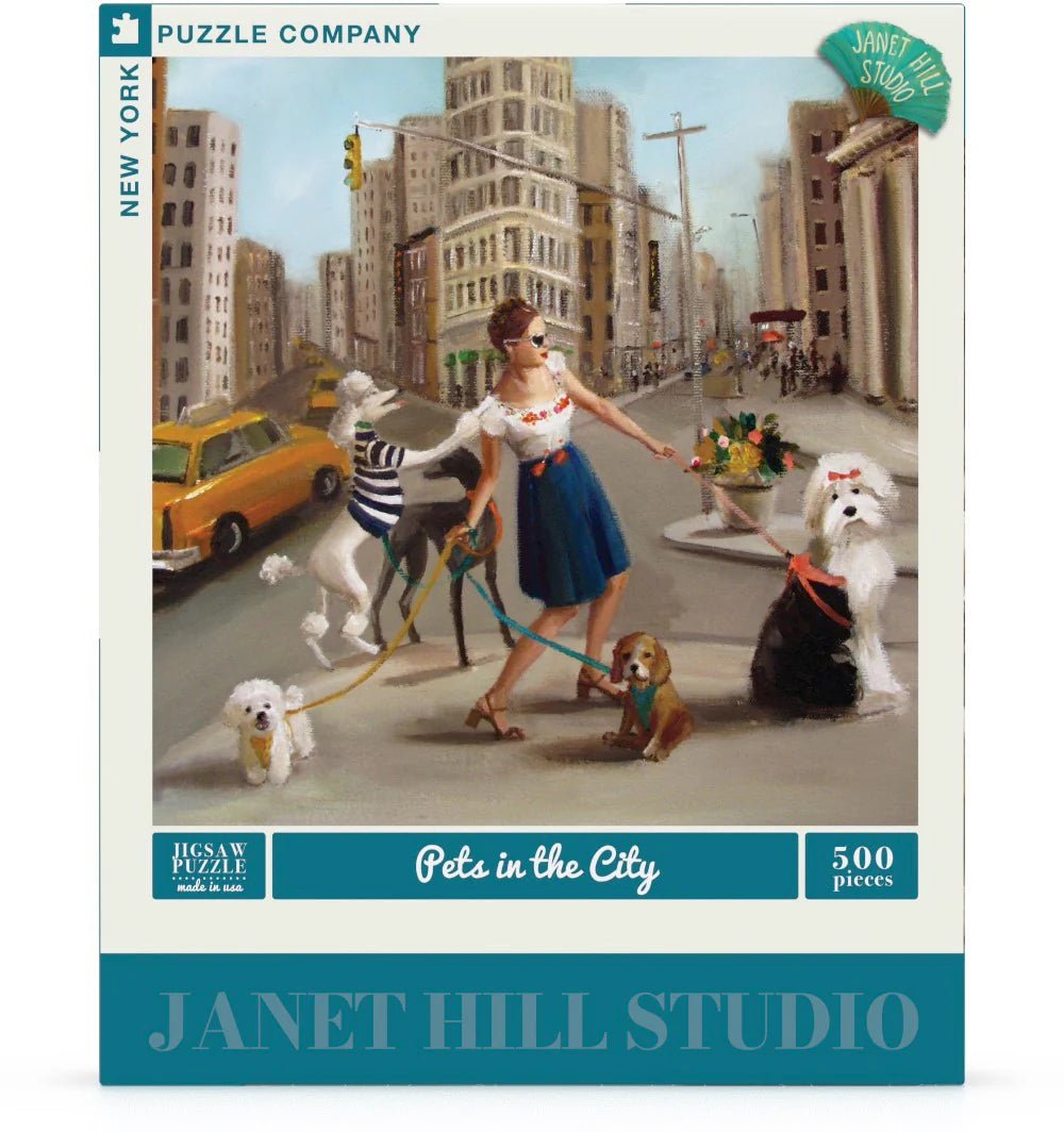 Pets In The City 500 Piece Jigsaw Puzzle by New York Puzzle Company - New York Puzzle Company - Jigsaw Puzzles - The Puzzle Center