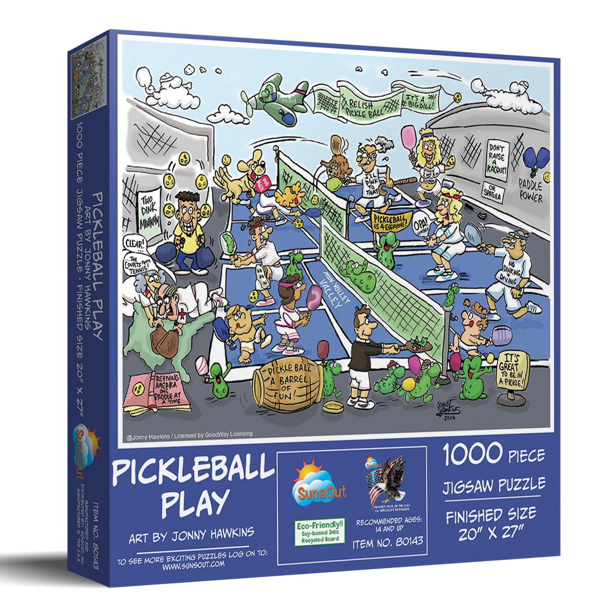 Pickleball Play 1000 Piece Jigsaw Puzzle by SunsOut Puzzles - SunsOut - Jigsaw Puzzles - The Puzzle Center