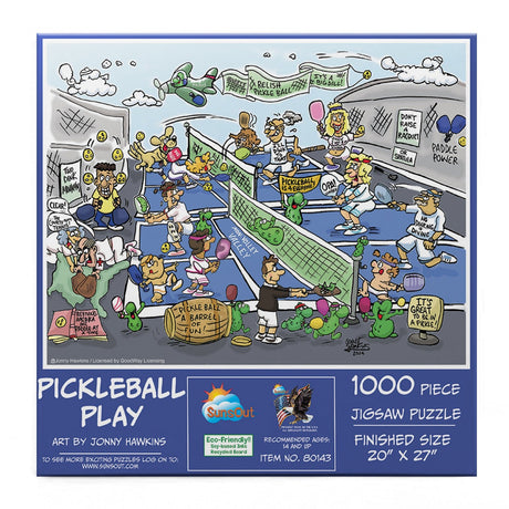 Pickleball Play 1000 Piece Jigsaw Puzzle by SunsOut Puzzles - SunsOut - Jigsaw Puzzles - The Puzzle Center