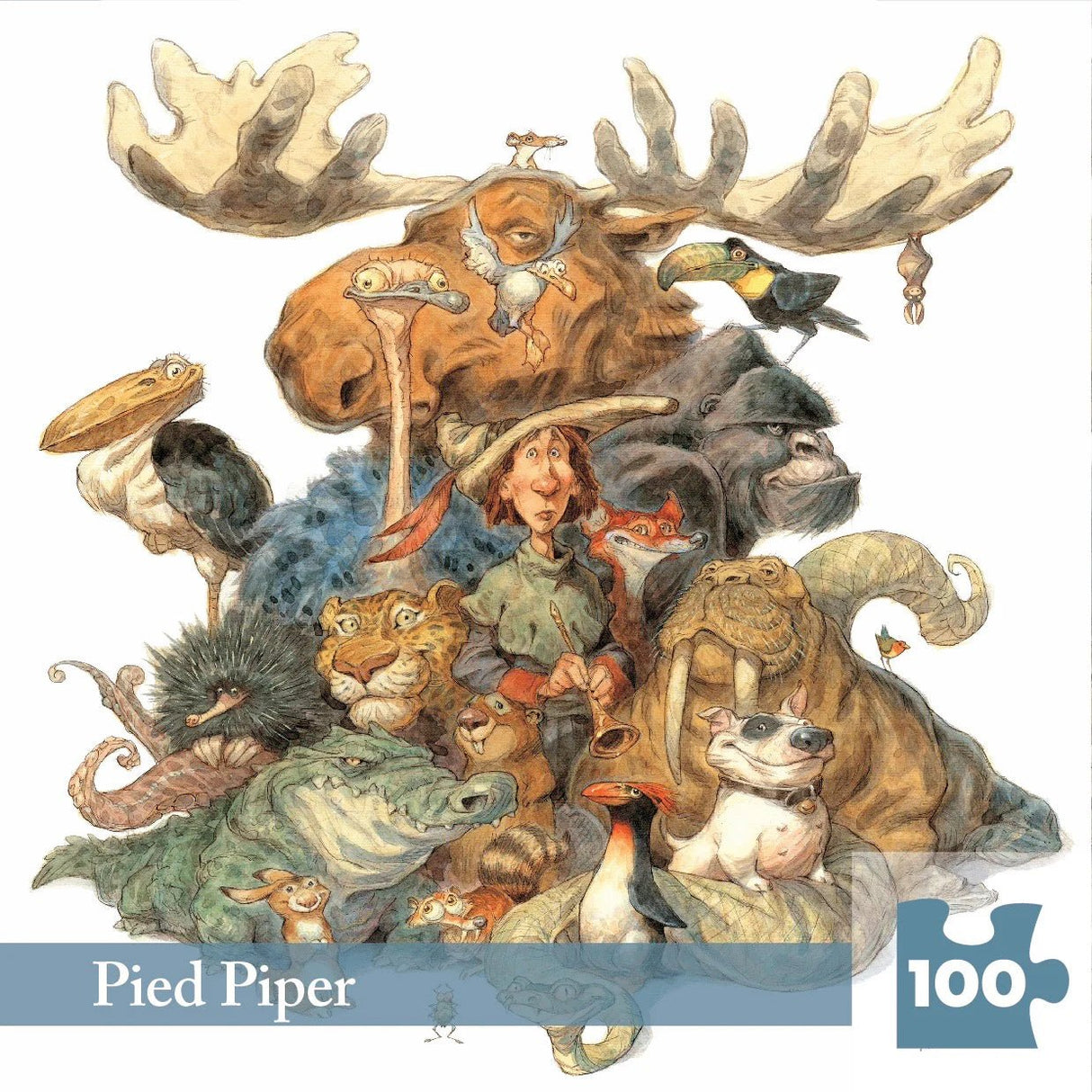 Pied Piper 100 Piece Mini Jigsaw Puzzle by New York Puzzle Company - New York Puzzle Company - Mini Jigsaw Puzzles - The Puzzle Center