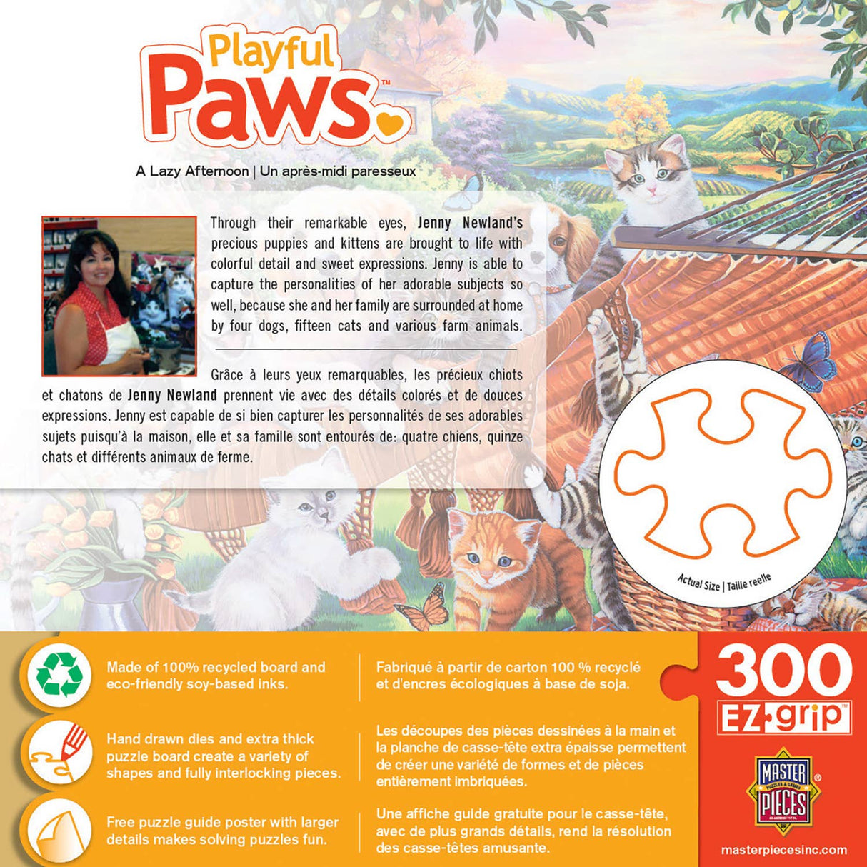 Playful Paws A Lazy Afternoon 300 Piece Puzzle | Masterpieces Puzzles - Masterpieces Puzzles - Jigsaw Puzzles - The Puzzle Center