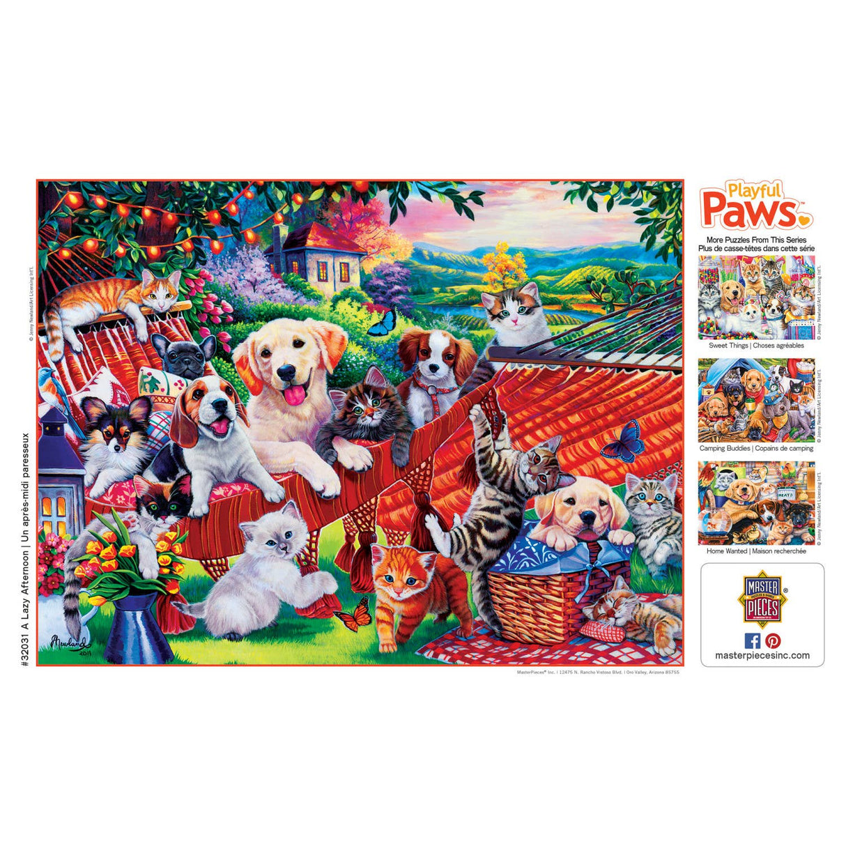 Playful Paws A Lazy Afternoon 300 Piece Puzzle | Masterpieces Puzzles - Masterpieces Puzzles - Jigsaw Puzzles - The Puzzle Center