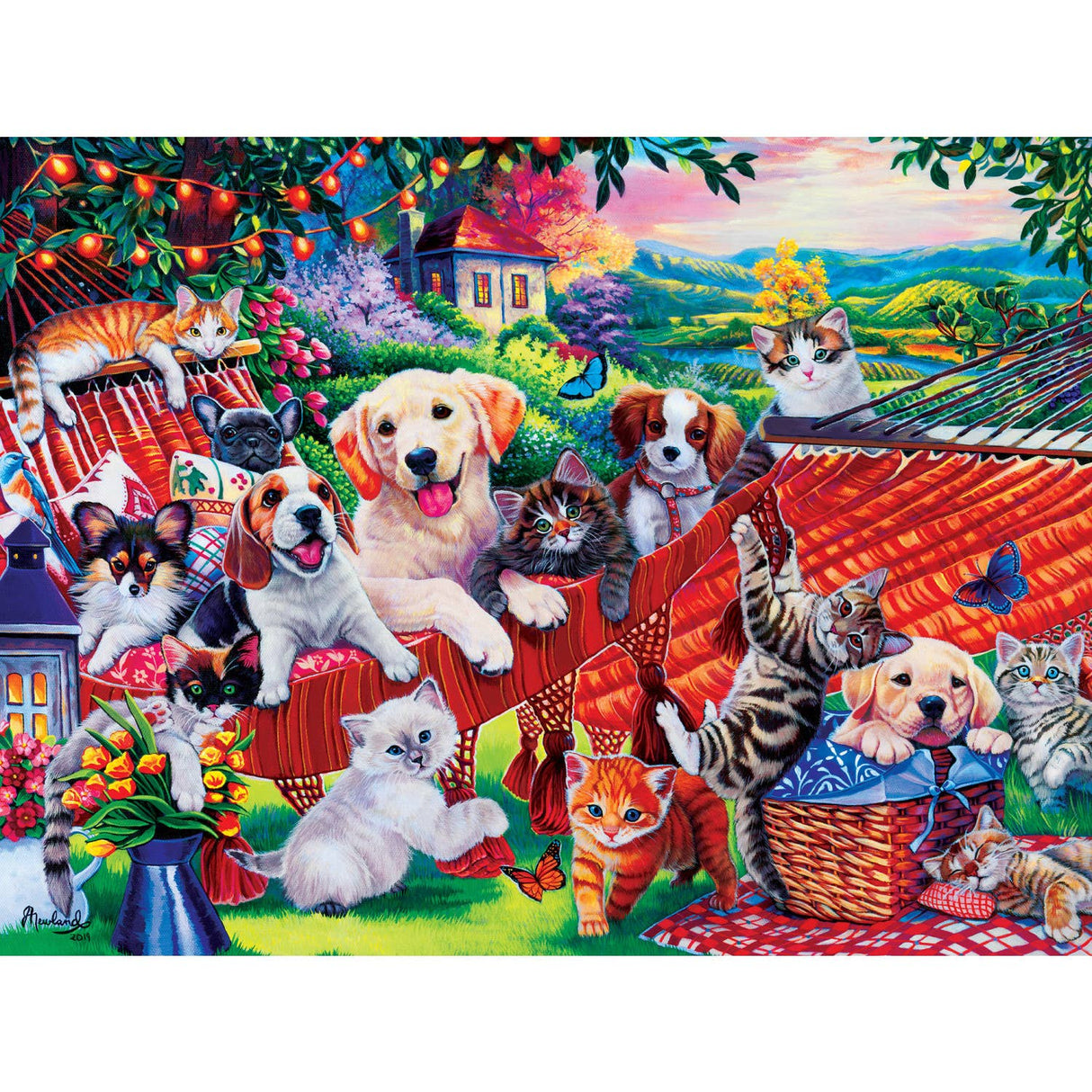 Playful Paws A Lazy Afternoon 300 Piece Puzzle | Masterpieces Puzzles - Masterpieces Puzzles - Jigsaw Puzzles - The Puzzle Center