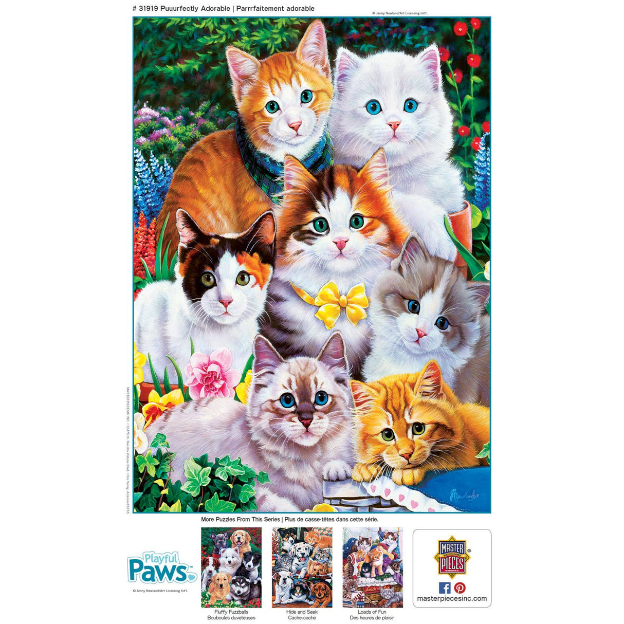 Playful Paws - Puuurfectly Adorable 300 Piece EZ Grip Puzzle by MasterPieces - Masterpieces Puzzles - Jigsaw Puzzles - The Puzzle Center -