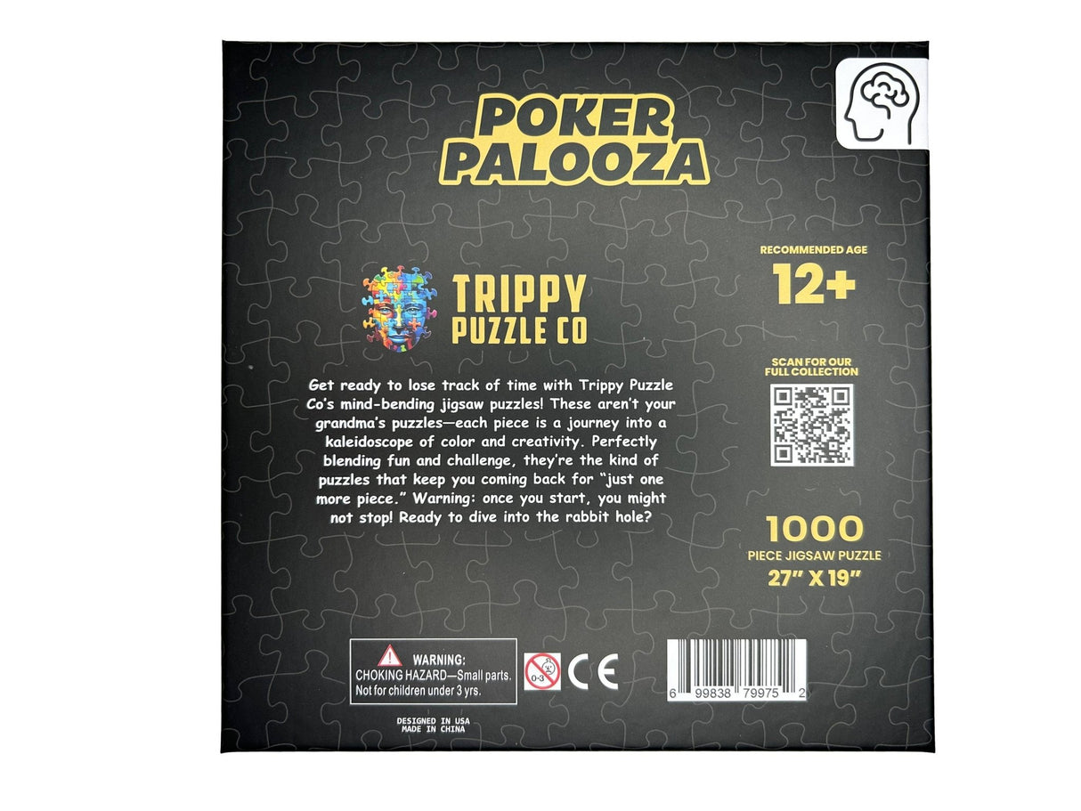 Poker Palooza Adult 1000 Piece Jigsaw Puzzle | Trippy Puzzle Co - Jigsaw Puzzles - The Puzzle Center