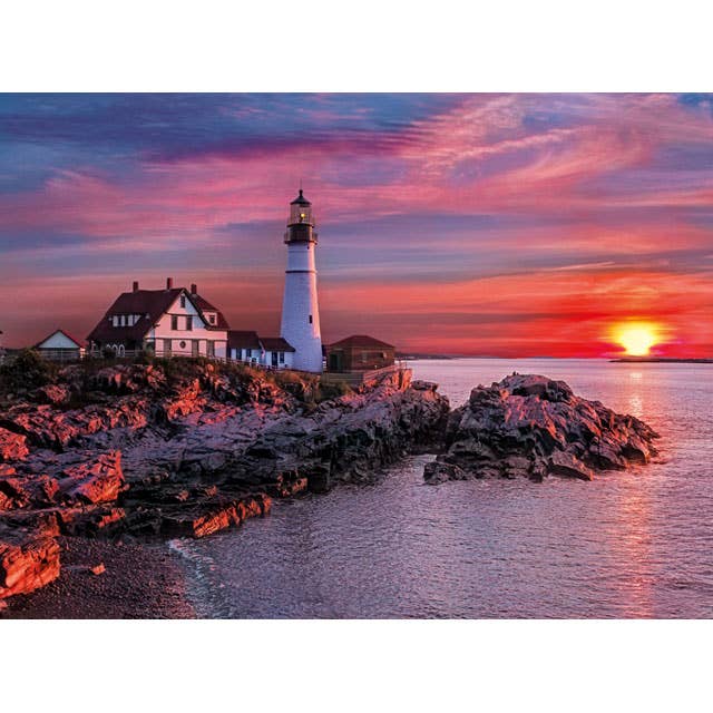 Portland Head Light - 500 Piece Puzzle by Clementoni - Clementoni - Jigsaw Puzzles - The Puzzle Center -