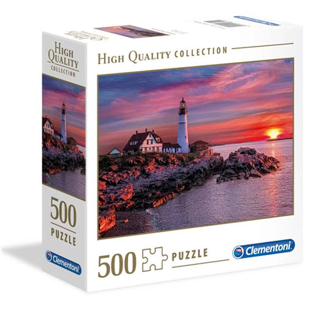 Portland Head Light - 500 Piece Puzzle by Clementoni - Clementoni - Jigsaw Puzzles - The Puzzle Center -
