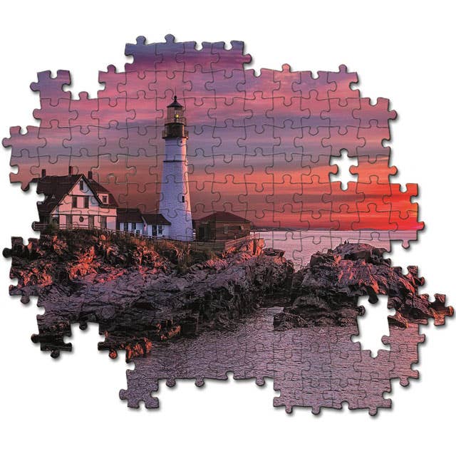 Portland Head Light - 500 Piece Puzzle by Clementoni - Clementoni - Jigsaw Puzzles - The Puzzle Center -