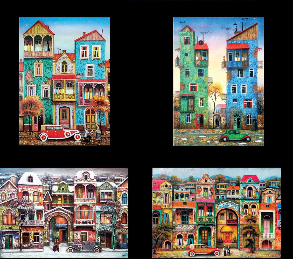 Pre-Order - David Martiashvili 4 x 260 Pieces Jigsaw Puzzles | Magnolia - Jigsaw Puzzles - The Puzzle Center