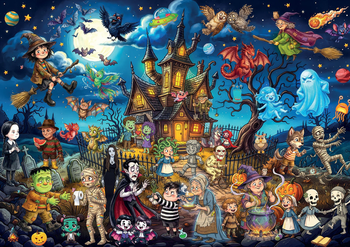 Pre-Order - Funny Halloween 1000 Piece Jigsaw Puzzle | Magnolia - Jigsaw Puzzles - The Puzzle Center