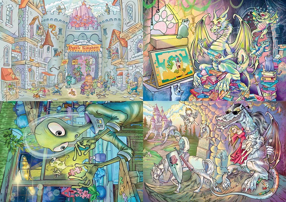 Pre-Order - Ozgur Gucuyener 4 x 260 Pieces Jigsaw Puzzles | Magnolia - Jigsaw Puzzles - The Puzzle Center
