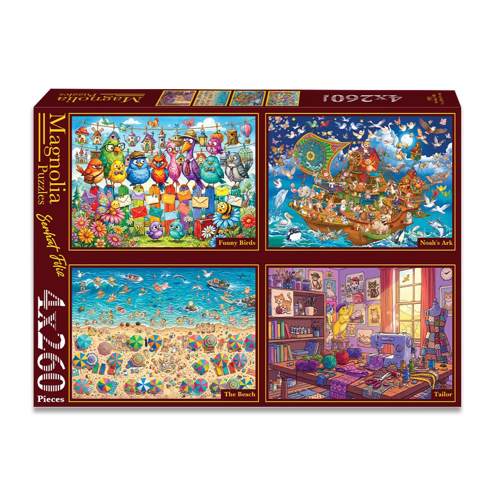 Pre-Order - Serhat Filiz (1) 4 x 260 Pieces Jigsaw Puzzles | Magnolia - Jigsaw Puzzles - The Puzzle Center