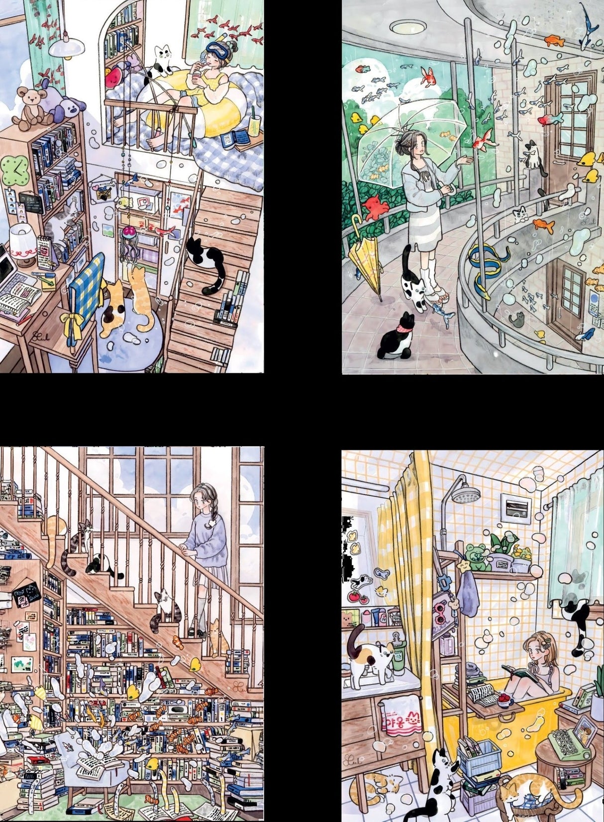 Pre-Order - Seul Grim (3) 4 x 260 Pieces Jigsaw Puzzles | Magnolia - Jigsaw Puzzles - The Puzzle Center
