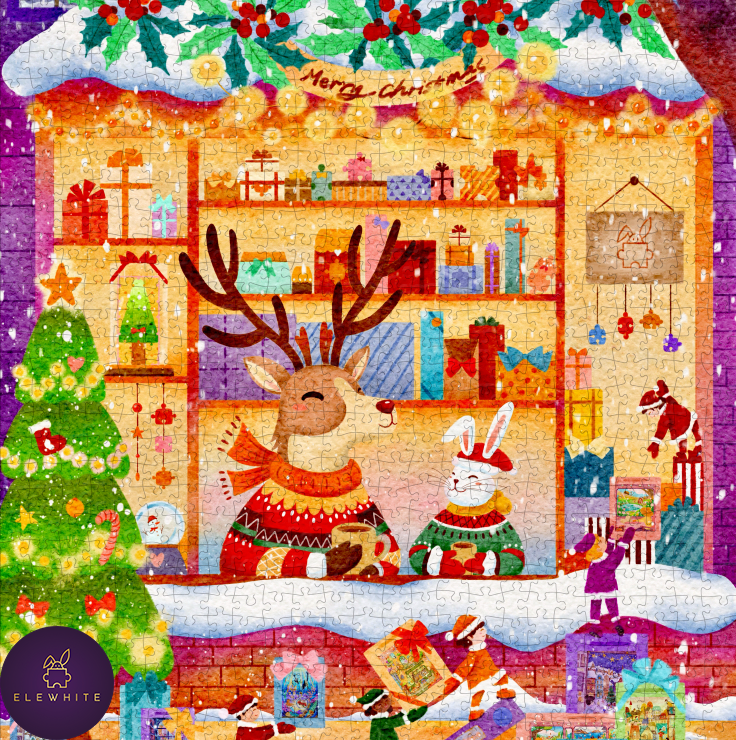 Pre-Order - The Merry Shoppe 1000 Piece Jigsaw Puzzle| Elewhite - Jigsaw Puzzle - The Puzzle Center