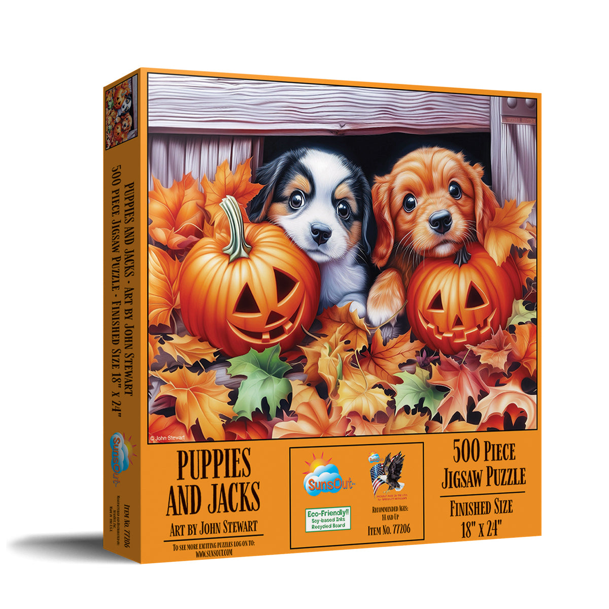 Puppies And Jacks 500 Piece Jigsaw Puzzle | SunsOut