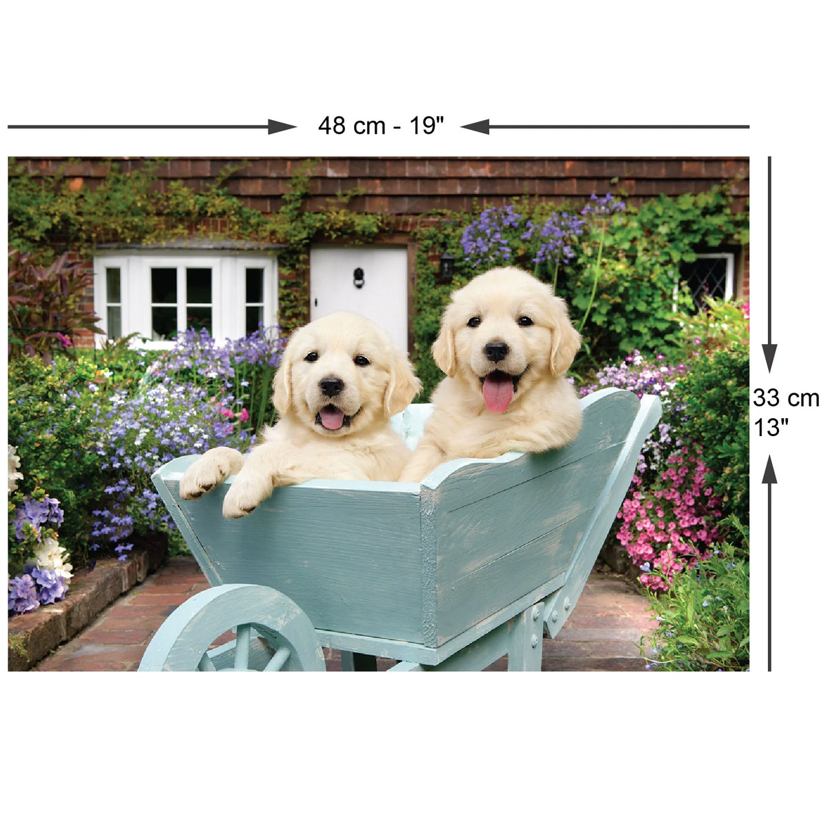 Puppies in a Wheelbarrow 260 Piece Jigsaw Puzzle | Anatolian