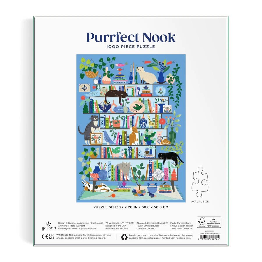 Purrfect Nook 1000 Piece Jigsaw Puzzle by Galison - Galison - Jigsaw Puzzles - The Puzzle Center