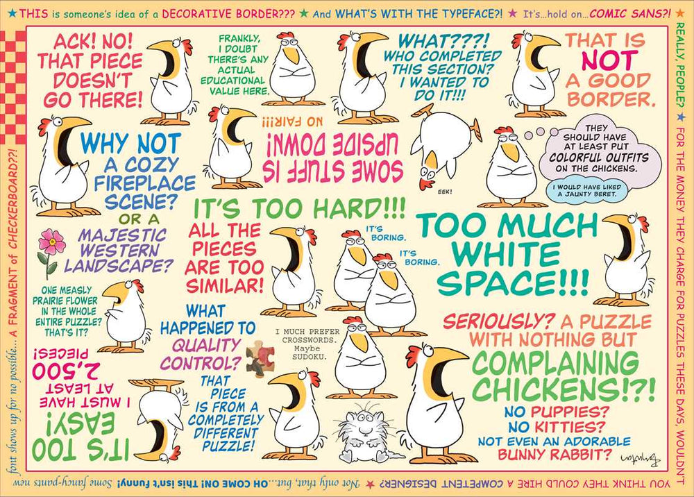 Puzzle Complaints by Sandra Boynton – 500 Piece Jigsaw Puzzle - Sandra Boynton - Jigsaw Puzzles - The Puzzle Center -