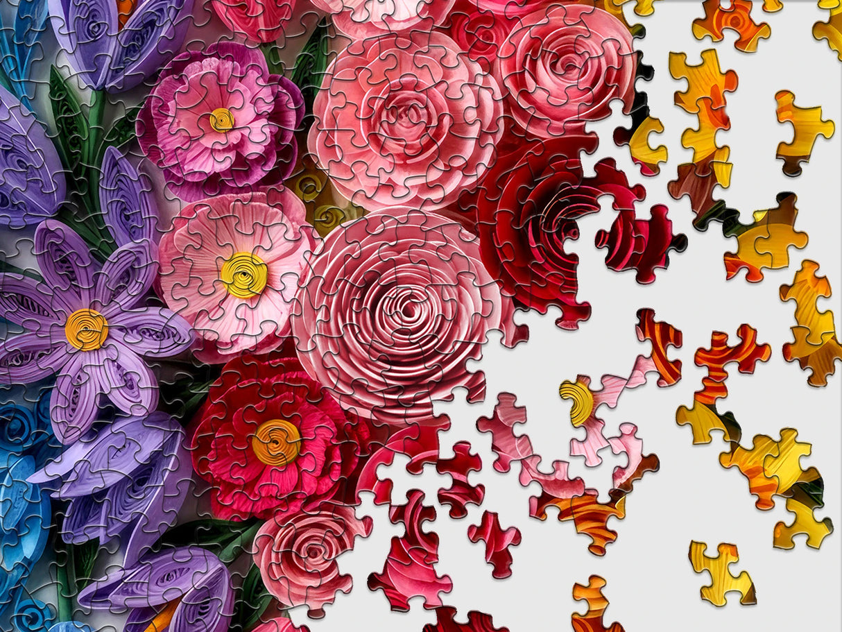 Quilled Flower Garden500 Piece Jigsaw Puzzle | Springbok Puzzles