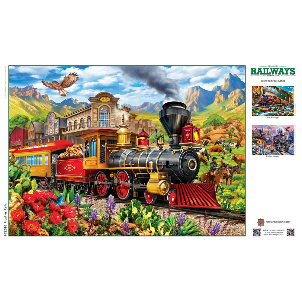 Railways Frontier Rails 1000 Piece Jigsaw Puzzle by Masterpieces - Masterpieces Puzzles - Jigsaw Puzzles - The Puzzle Center