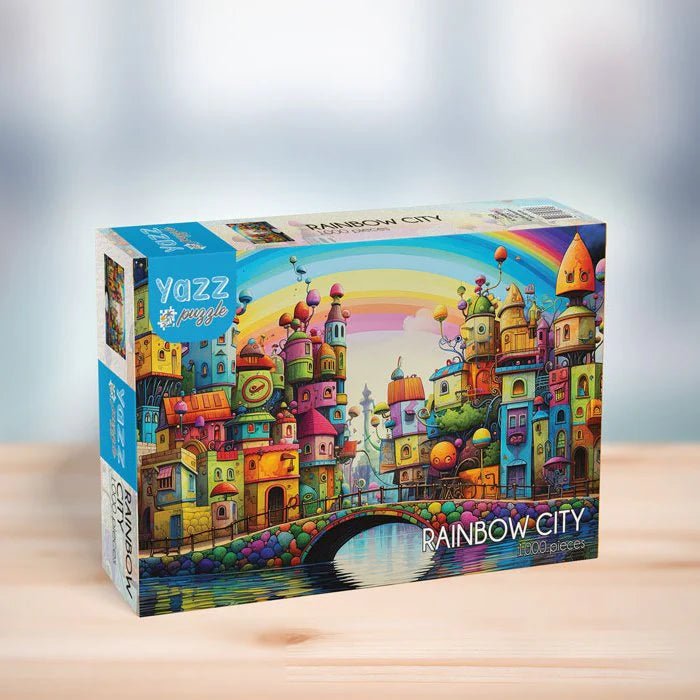 Rainbow City 1000 Piece Jigsaw Puzzle – Yazz Puzzles - Yazz - Jigsaw Puzzles - The Puzzle Center -
