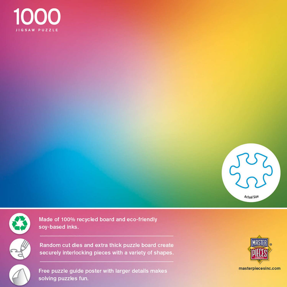 Rainbow Gradient 1000 Piece Jigsaw Puzzle | Masterpieces Puzzles - Masterpieces Puzzles - Jigsaw Puzzles - The Puzzle Center