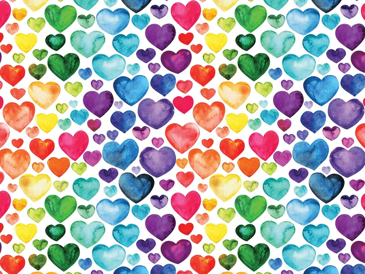 Rainbow Hearts 500 - Piece Jigsaw Puzzle by Willow Creek Press - Willow Creek Press & Gifts - Jigsaw Puzzles - The Puzzle Center -