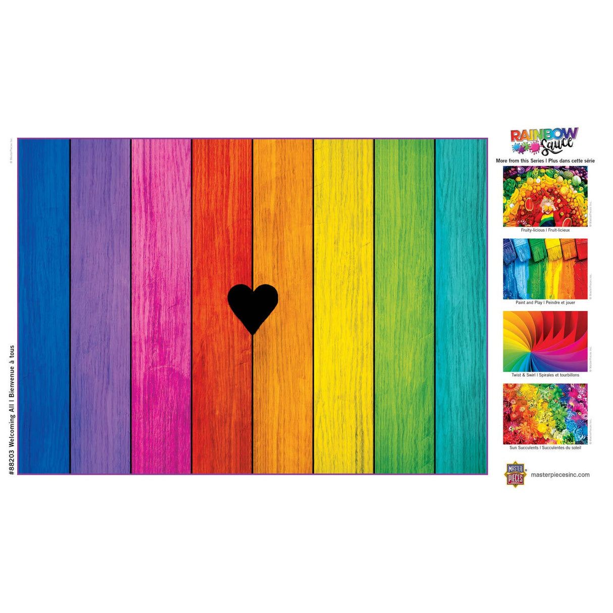 Rainbow Sauce - Welcoming All 500 Piece Puzzle by MasterPieces - Masterpieces Puzzles - Jigsaw Puzzles - The Puzzle Center -