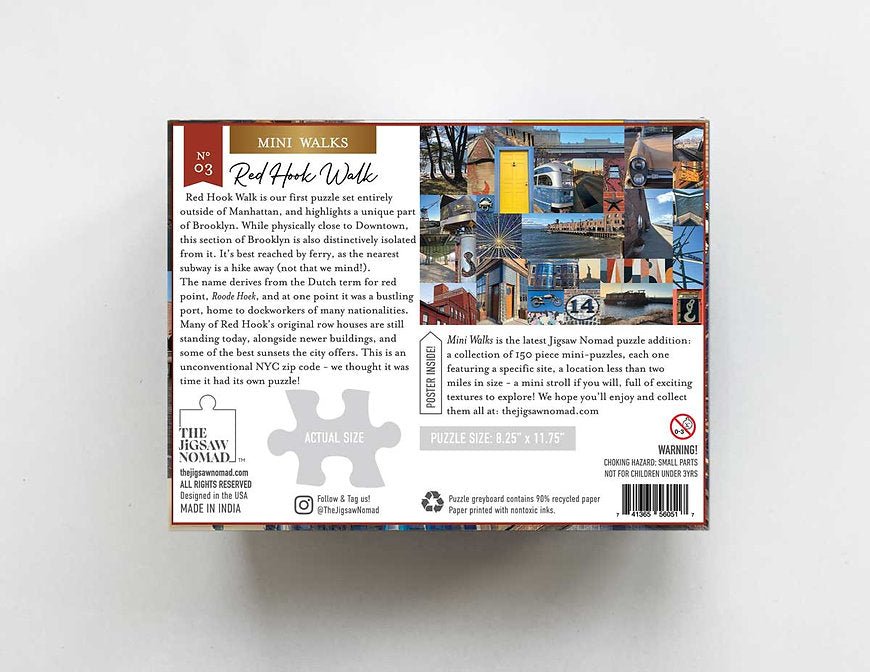 Red Hook Walk 150 Piece Mini Jigsaw Puzzle | Jigsaw Nomad - Mini Jigsaw Puzzles - The Puzzle Center