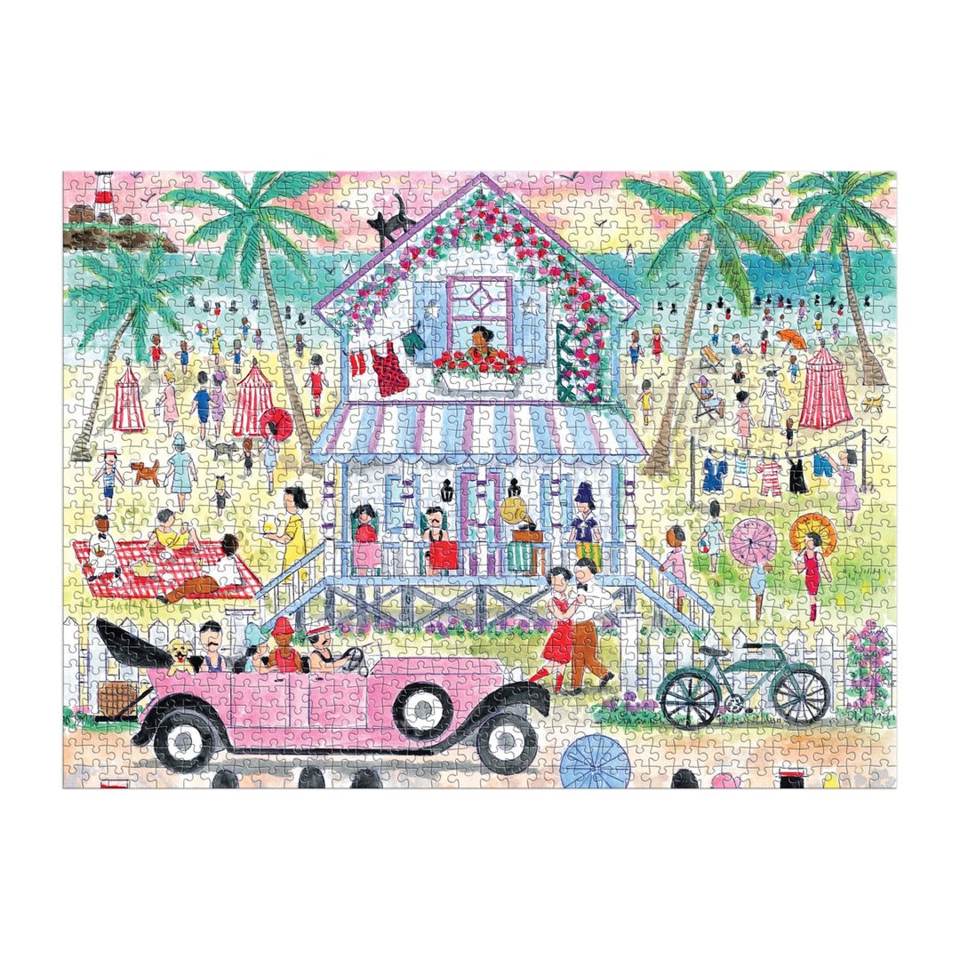 Roaring 20s Beach House 1000 Piece Jigsaw Puzzle | Galison - Jigsaw Puzzles - The Puzzle Center
