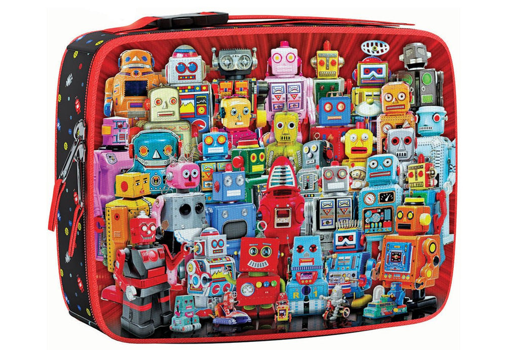 Robots Lunch Bag 100 Piece Jigsaw Puzzle by Eurographics - SMART KIDS Collection - Eurographics - Jigsaw Puzzles - The Puzzle Center -