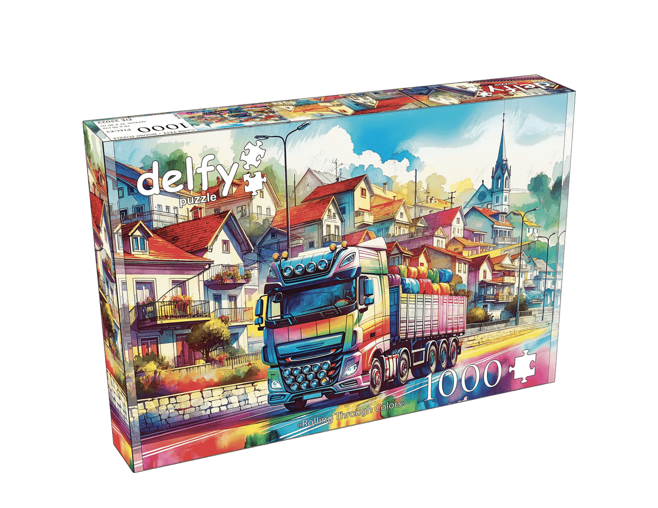 Rolling Through Colors 1000 Piece Jigsaw Puzzle | Delfy Puzzles - Jigsaw Puzzles - The Puzzle Center