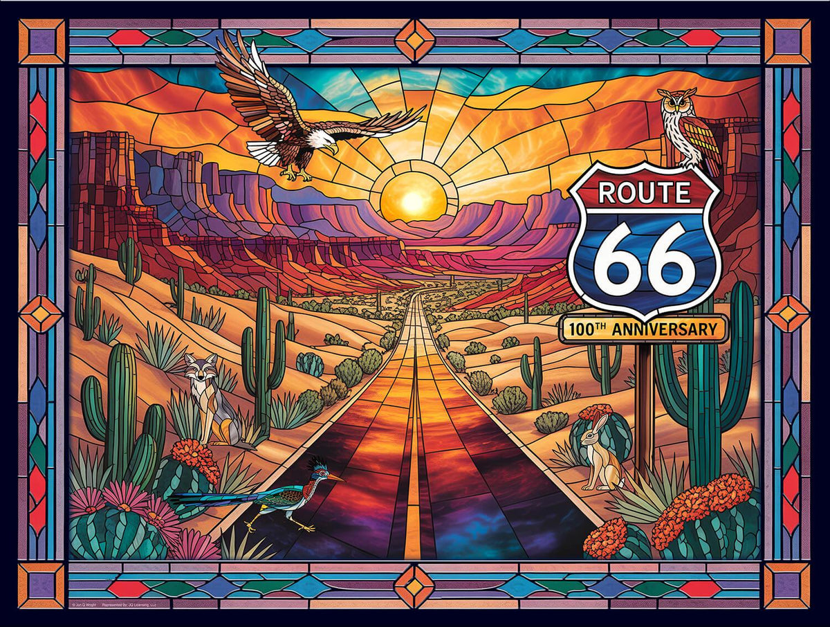 Route 66 - Hit The Road Again 500 Piece Jigsaw Puzzle | SunsOut