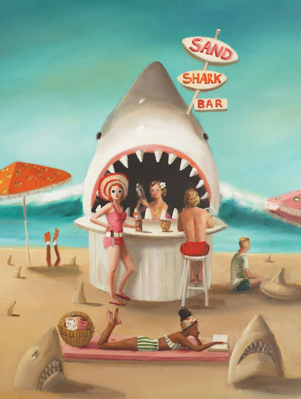 Sand Shark Bar 500 Piece Jigsaw Puzzle | New York Puzzle Company - Jigsaw Puzzles - The Puzzle Center