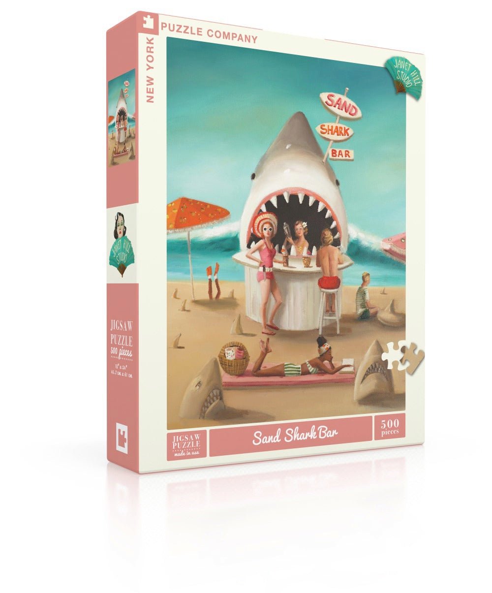 Sand Shark Bar 500 Piece Jigsaw Puzzle | New York Puzzle Company - Jigsaw Puzzles - The Puzzle Center