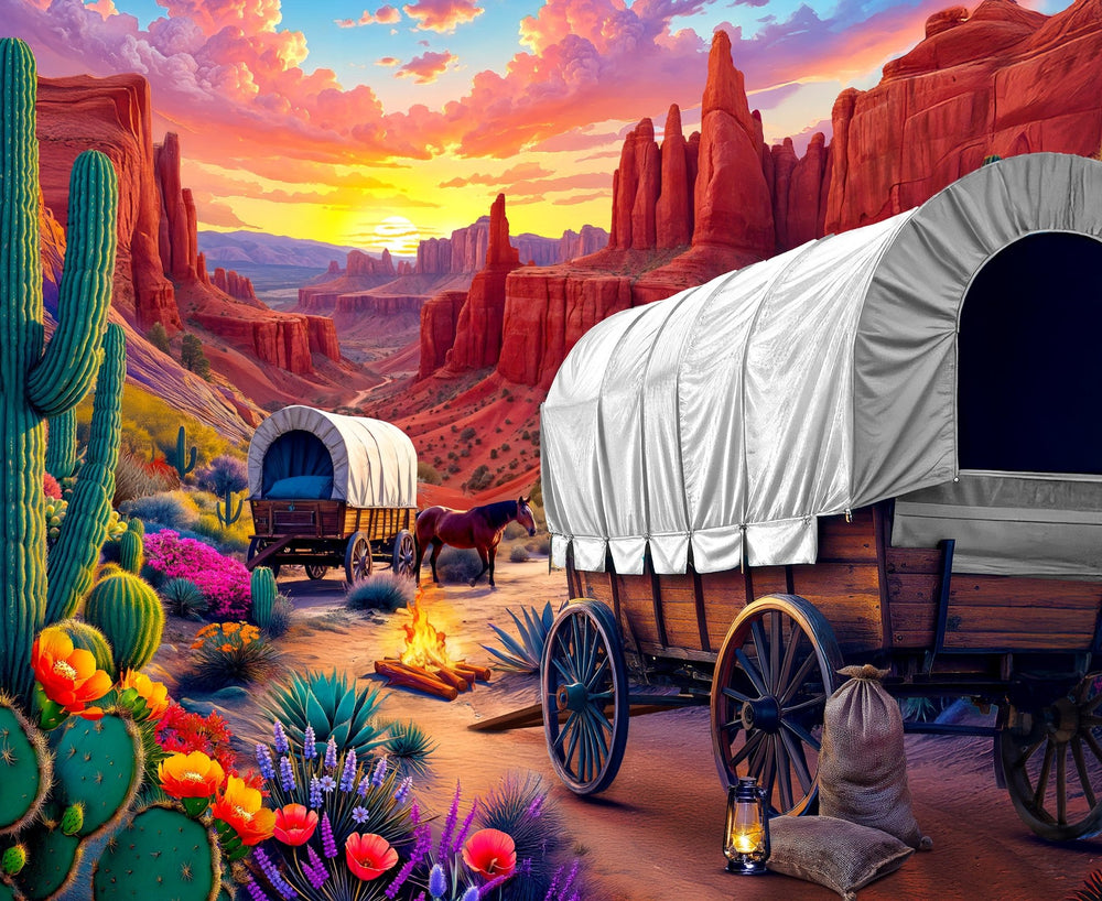 Santa Fe Trail 500 Piece Jigsaw Puzzle | Springbok Puzzles - Springbok Puzzles - Jigsaw Puzzles - The Puzzle Center