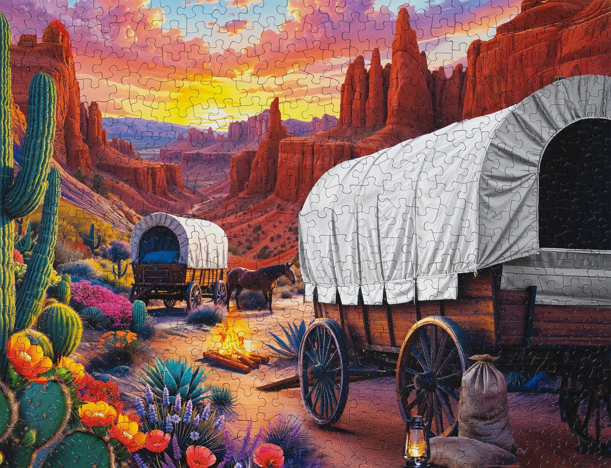 Santa Fe Trail 500 Piece Jigsaw Puzzle | Springbok Puzzles - Springbok Puzzles - Jigsaw Puzzles - The Puzzle Center