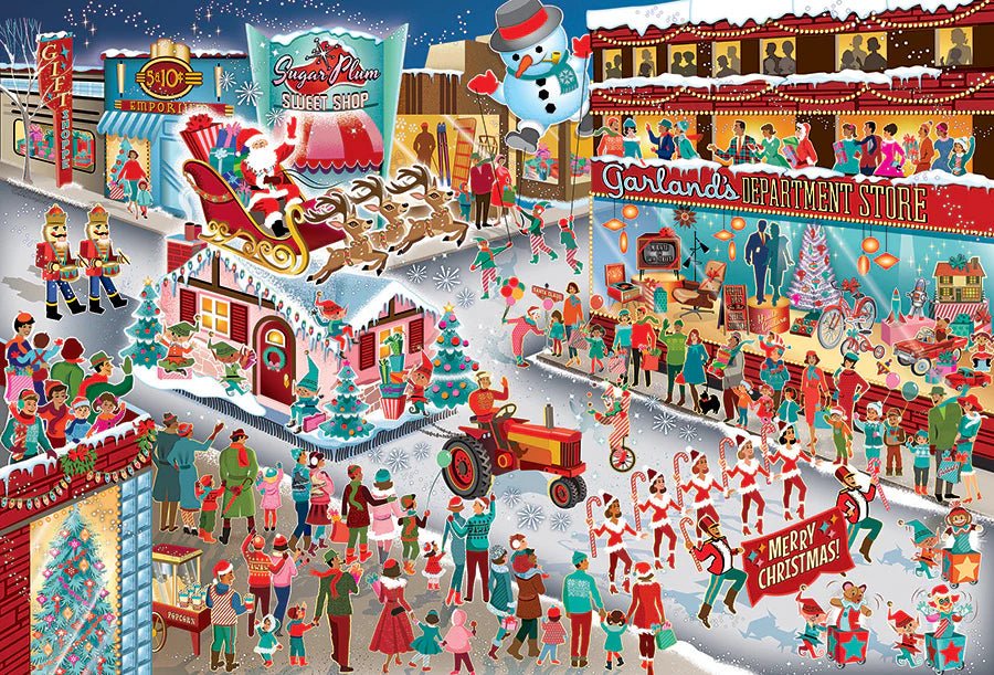 Santa's Parade 2000 Piece Jigsaw Puzzle | Cobble Hill - Jigsaw Puzzles - The Puzzle Center