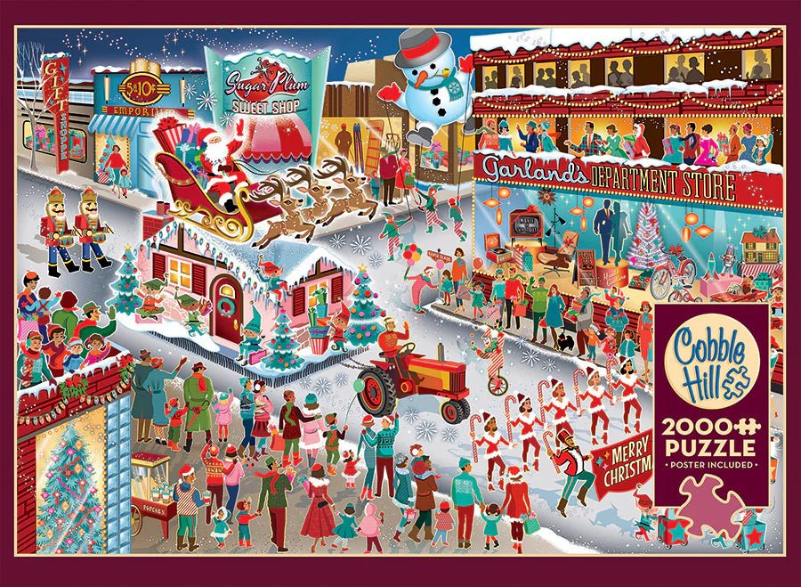 Santa's Parade 2000 Piece Jigsaw Puzzle | Cobble Hill - Jigsaw Puzzles - The Puzzle Center