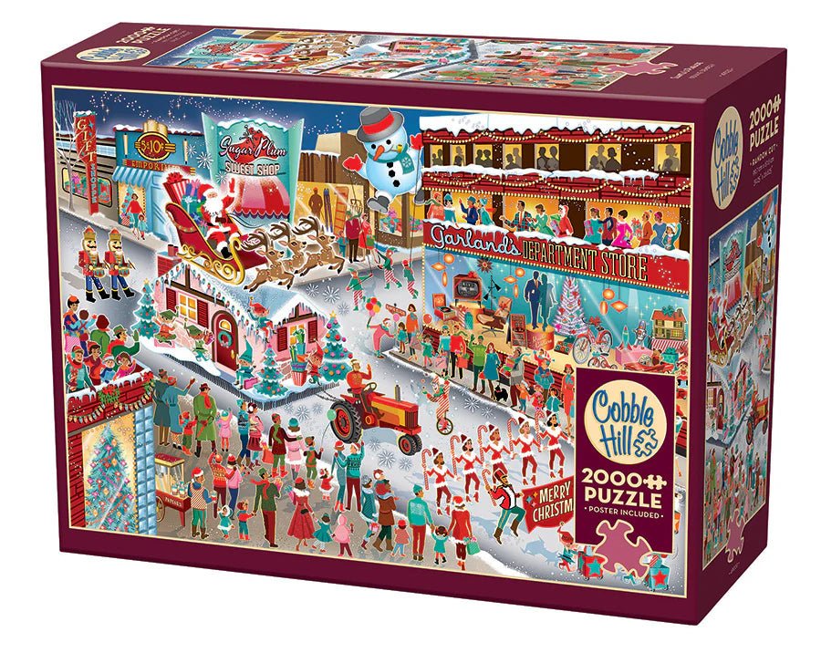Santa's Parade 2000 Piece Jigsaw Puzzle | Cobble Hill - Jigsaw Puzzles - The Puzzle Center