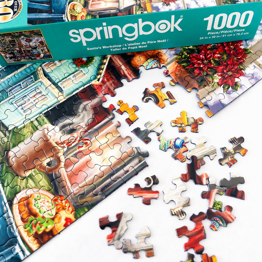 Santa's Workshop 1000 Piece Jigsaw Puzzle | Springbok Puzzles - Springbok Puzzles - Jigsaw Puzzles - The Puzzle Center
