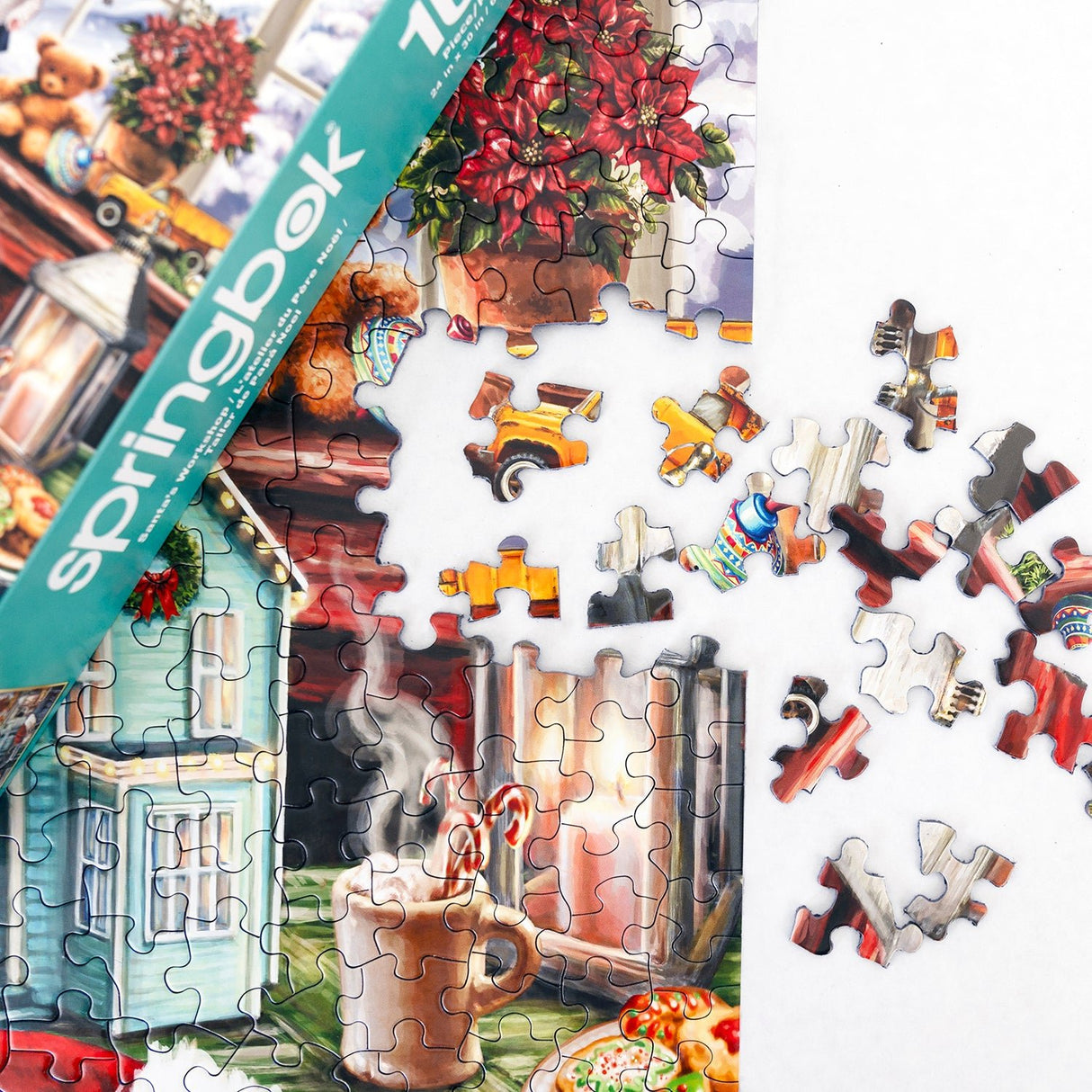 Santa's Workshop 1000 Piece Jigsaw Puzzle | Springbok Puzzles - Springbok Puzzles - Jigsaw Puzzles - The Puzzle Center